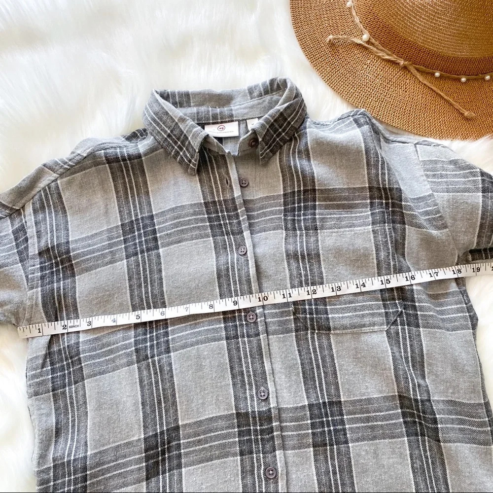 AG Adriano Goldschmied Kids Gray Gold Flannel Top - Picture 13 of 16